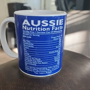 Aussie Blue Novelty Mug